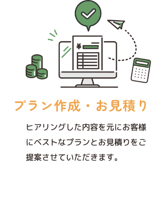 プラン作成・お見積り